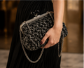 Midnight Sparkle Handmade Clutch