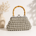 Silver Frame Crochet Bag