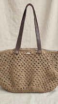 Sand Cotton Crochet Tote handmade by Chainettes