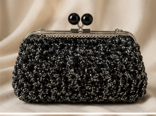 Midnight Sparkle Handmade Clutch