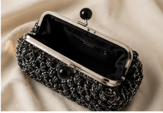 Midnight Sparkle Handmade Clutch