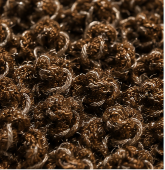 Espresso Bouclé Crochet Clutch